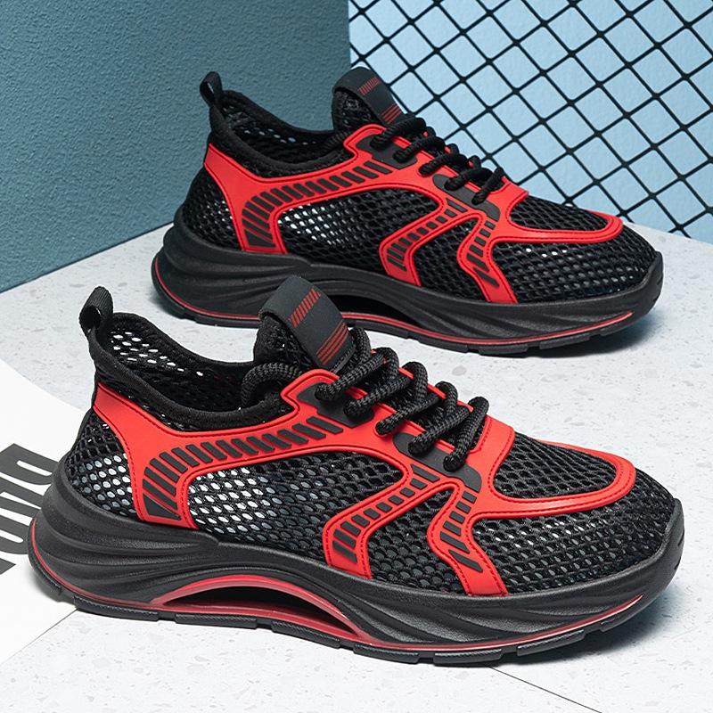 Sommer Herrenschuhe Outdoor Mesh Schuhe Herren 45 große Größe atmungsaktive trendige Schuhe Herren hohle Sport- und Freizeitschuhe