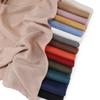 New Shiny Rayon Hijab Scarf For Woman Muslim Hijabs Shawls Cotton Linen Headband Fashion Long Wraps Female Islam Turban Scarves