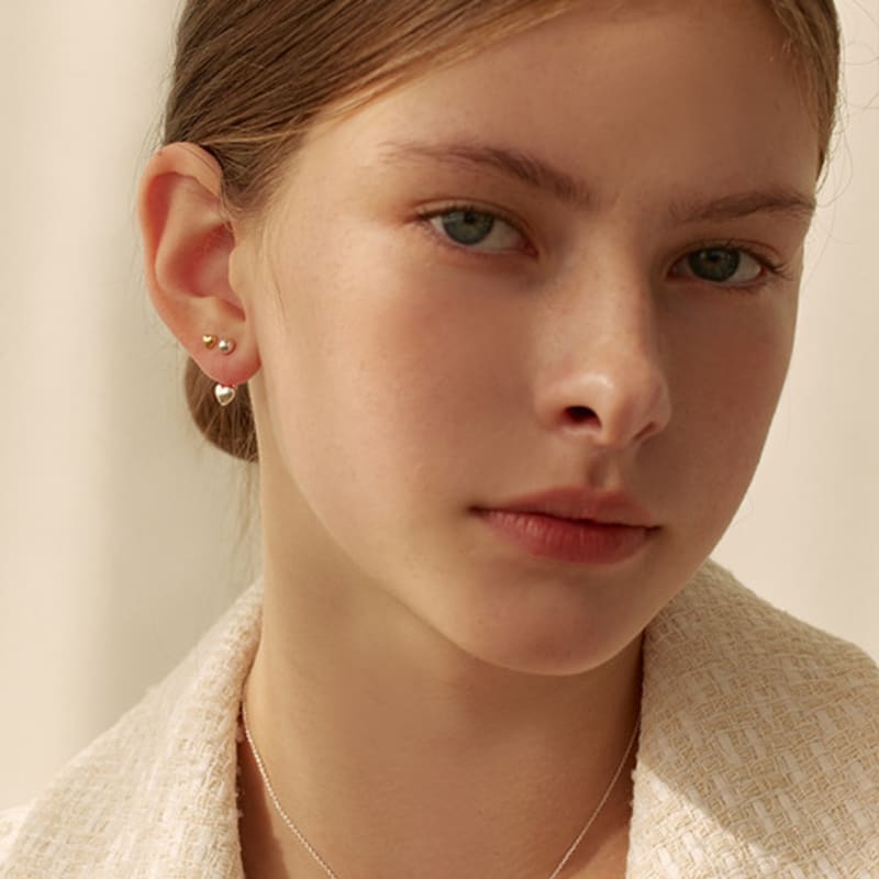 Life [925 silver] Petit heart piercing