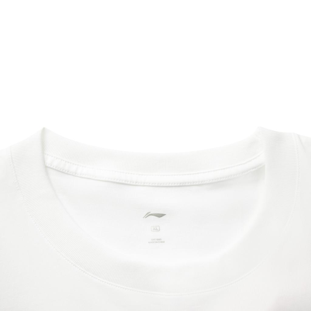 Li Ning CBA Series Guangzhou Team Sports Fashion Casual Stretch Fearless Print Crew Neck Comfortable Summer Basketball Short Sleeve T-Shirt AHSVC31-1