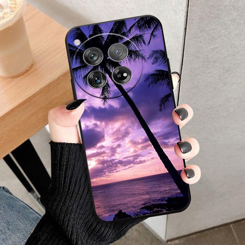 Etui Osłona Na OnePlus 12 Na OnePlus12 Fundas Nowe Czarne Miękki Silikon TPU Ochronne Etui Na Telefon Dla One Plus 12 Zderzak Coque