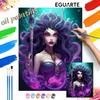Ursula Sea Witch Paint by Numbers Art Kit. Handmade Diy Oil Painting Home Decoration Gifts