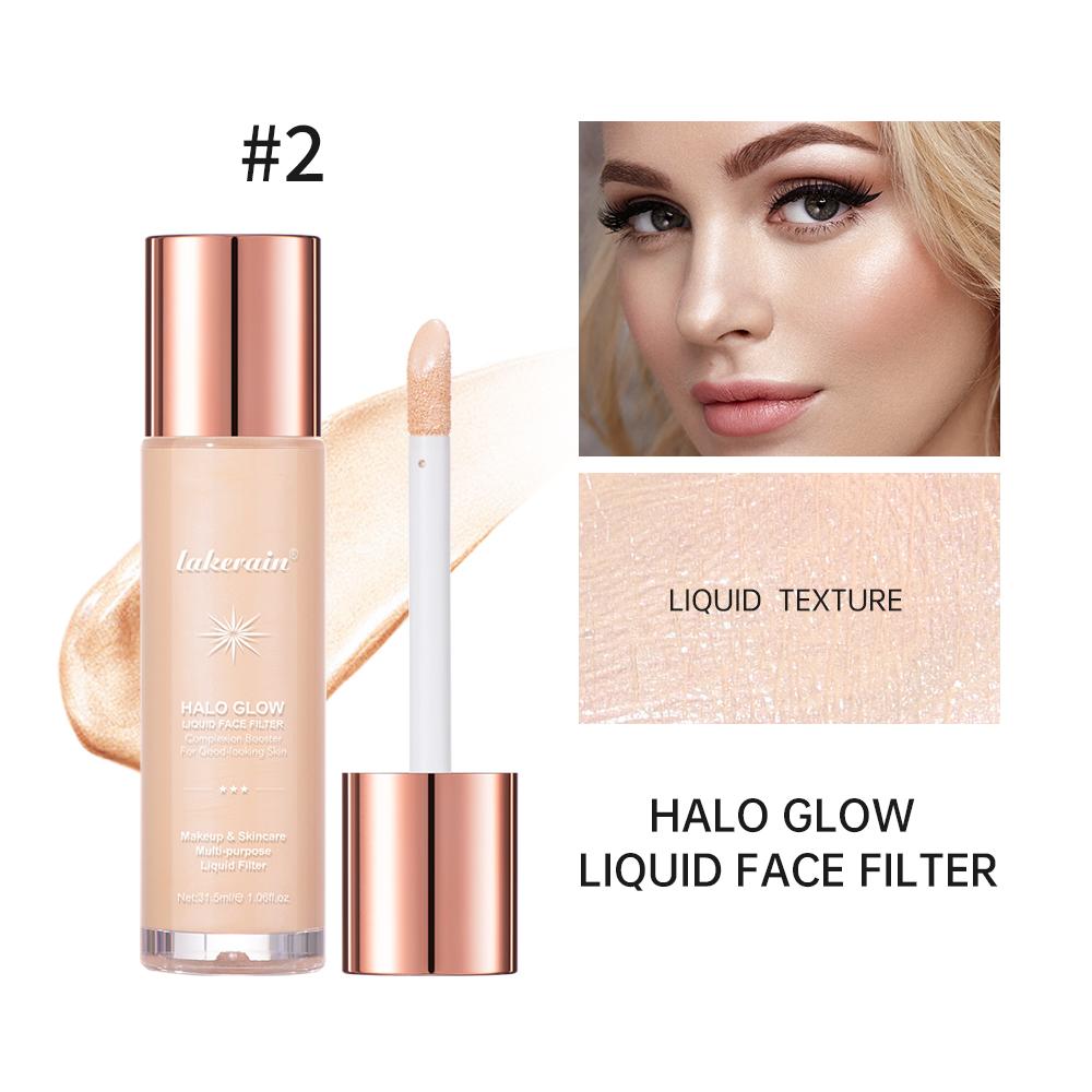 Lakerain Halo Glow Liquid Filter Complexion Booster for A Glowing Look Infused with Hyaluronic Acid Liquid Highlighter Powder