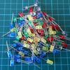 New 200Pcs  5mm LED Light White Yellow Red Blue Green Assortment Diodes Kit