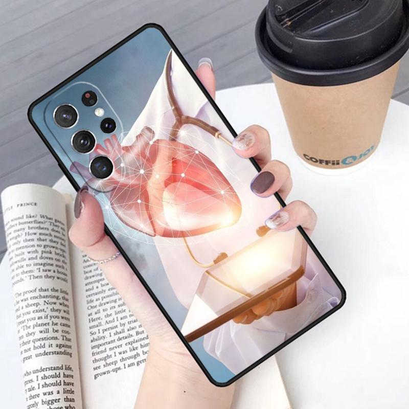 Medicine Doctor Nurse Phone Case Cover For Samsung Galaxy S24 S25 Ultra S21 S22 Ultra S10E Note 10 Plus Note 20 FE S23