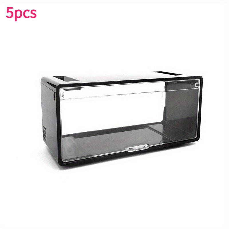 

5pcs Transparent Acrylic Alloy Car Model Display Cases with Lids Stackable Clear Dustproof Toys Showcase Storage Organizer Boxes