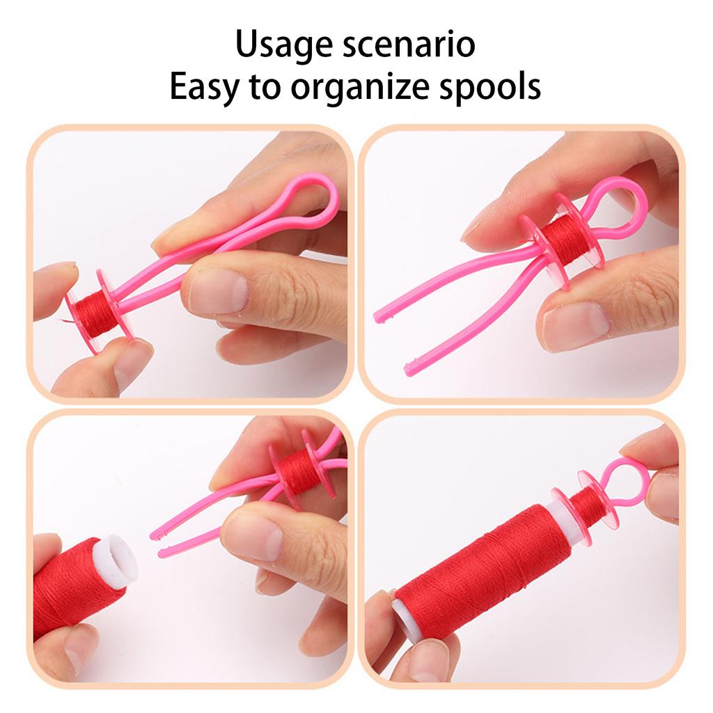 Assorted Color Plastic Bobbin Clip Portable Sewing Accessories Multipurpose Crafting Tool for Projects