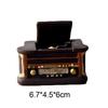 Retro Phonograph Typewriter Figurine Mini Sculpture Art Craft Table Decoration