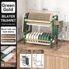 Large-capacity Kitchen Spice Rack Multi-functional Dish Drying Rack Bold And Thick Dish Rack Load-bearing Tough Stand