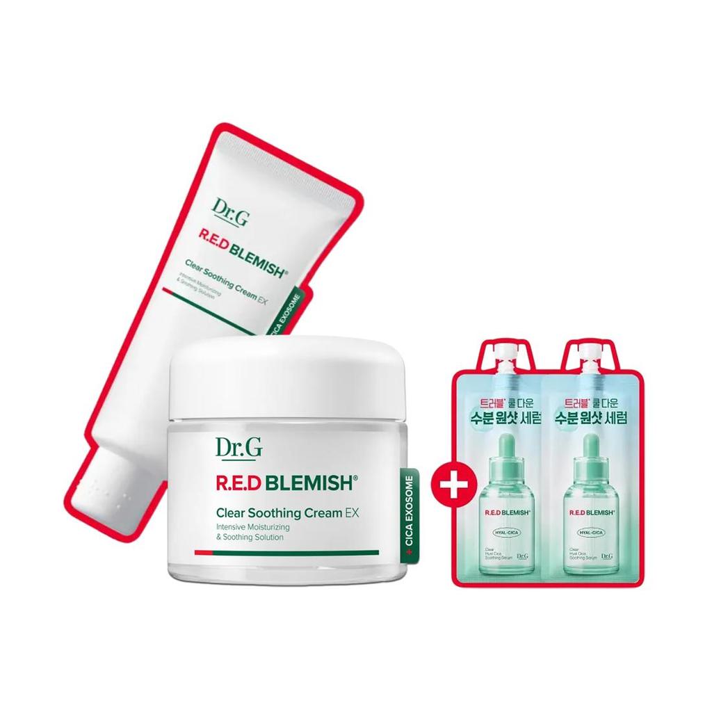 Dr.G Red Blemish Clear Soothing Cream EX Special Set 70ml (+30ml + Serum 10ml x 2)