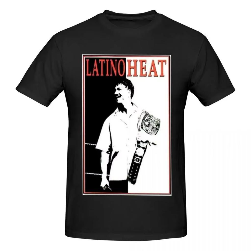 LATINO HEAT Music T Shirt Men‘s Cotton Tops Summer Funny Round Neck Short Sleeve High-quality Comfortable and Breathable Tee