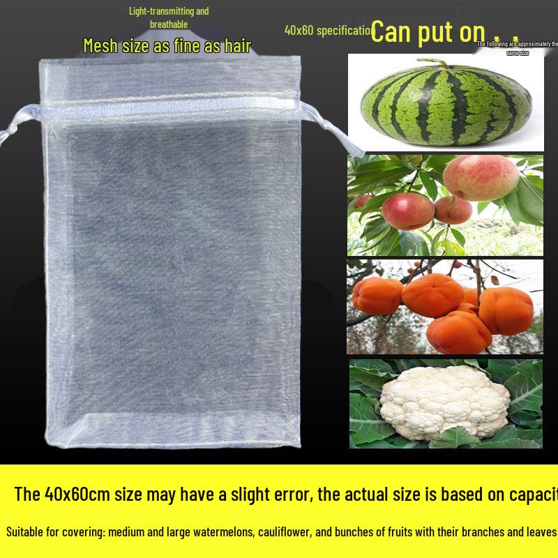 Fruit Tree Bagging: Insect & Bird Proof Mesh Covers for Strawberries, Figs, Pomegranates, Grapes, and Tomatoes