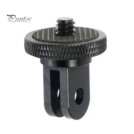 

Крепление для штатива для экшн-камеры Insta360 для GOPRO, винт 1/4 дюйма с ЧПУ, мини-адаптер для штатива из алюминиевого сплава, аксессуары для спортивной камеры чёрный