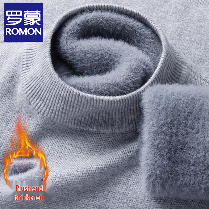 Men's Fleece-Lined Turtleneck Pullover Sweater