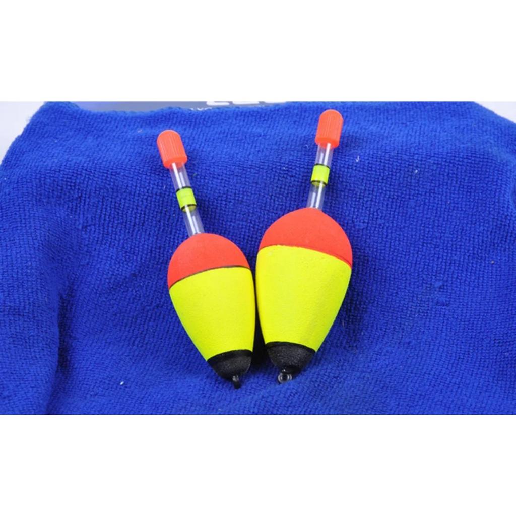 6Pcs/lot EVA Fishing Floats for Sea Fishing Bobber Large Belly Floating for Effective Bobbing Striking Rock Fishing Light Stick 260319