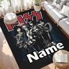 Custom Name Personalized Rock and Roll Print Carpet, Versatile Home Decor Rug, for Playroom, Apartment, Balcony, Entryway, Hallway Gift