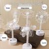 Creative Floral LED Acrylic Desk Lamp - Luxurious Decorative Night Light