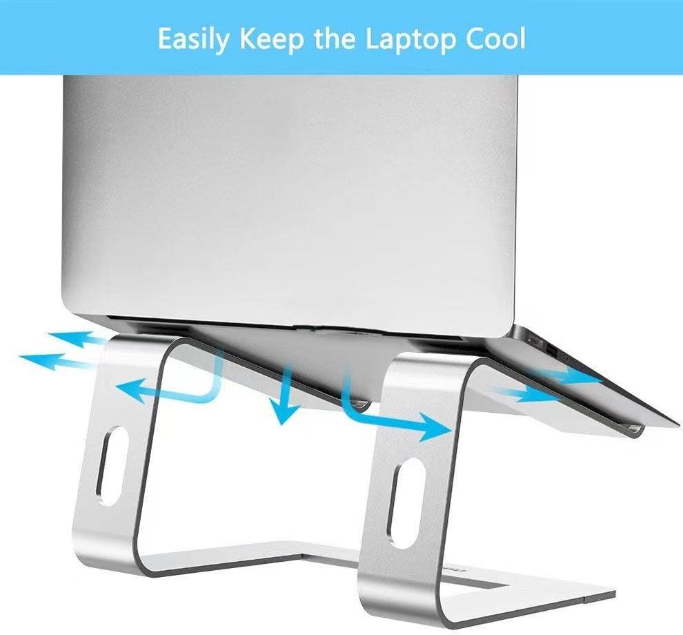 Ergonomic Aluminum Laptop Mount Computer Stand Compatible Detachable Laptop Riser Notebook Holder For MacBook 10-15.6"