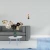 Nordic Abstract Metal Wall Art Sculpture Decorative Flower Leaves Hanging Artwork Resin Figurine for