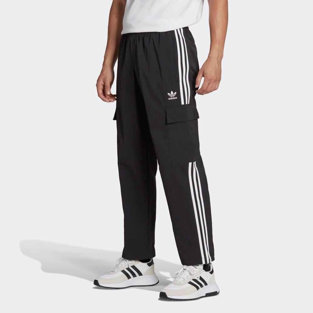 Adidas Adicolor Classics 3-Stripes Cargo Pants Black Men Streetwear HR3364