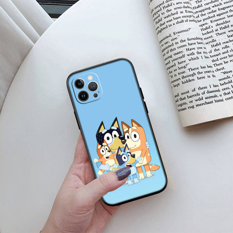 MH23 Bluey Phone Shell for Samsung S20 S21 S22 S23 S24 FE Ultra Plus Lite S21S A55 A07 A17 F06 F16 M06 M16 M56 A36 A37 A57