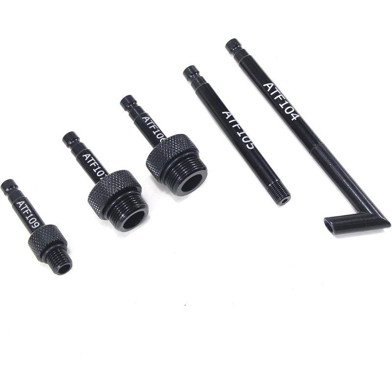 DT08 5PCS ATF Adaptor Set Automatic Transmission Fluid Oil Filling Filler Adapter Transmission Oil Filler Connector