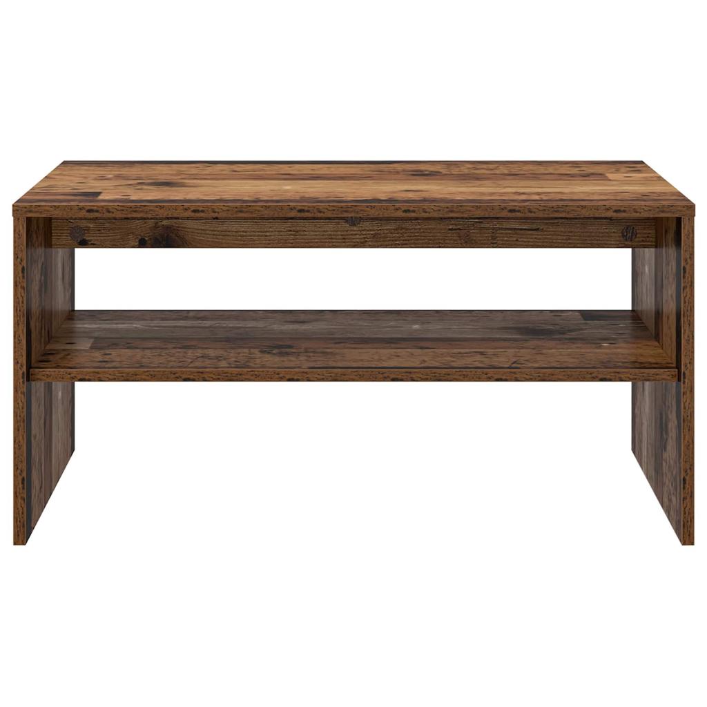 Coffee Table Reclaimed Wood Look 80 X 50 X 40 Cm Wood Based Material