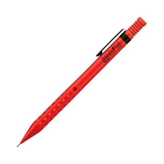 Pentel Smash Mechanical Pencil, 0.5mm, Red (Q1005-B) - Drafting Performance for General Writing, Metal x Rubber Grip, Matte Finish