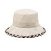 Daks Ivory Check Bicolor Cotton Linen Bucket Hat Dbhe3e123i2