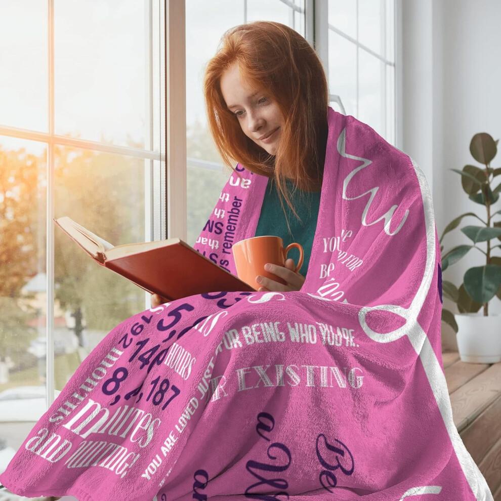 Sweet 16 Blanket Gift for Girls, 40"x50", Birthday Present for Daughter, Sister or Her – Compatible with Teen Bedroom Decor
