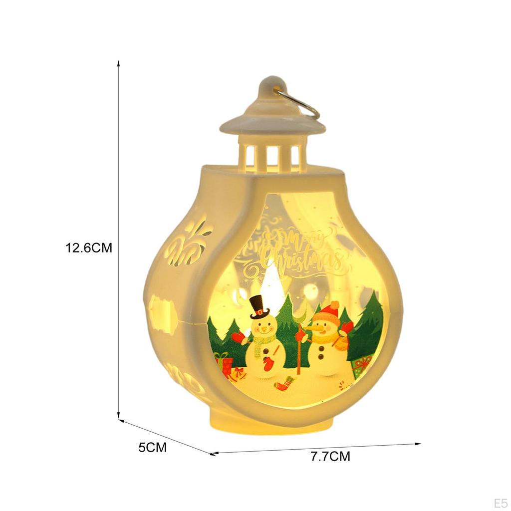 Christmas Candle Lantern Hanging Decorative Ornament Candlestick Tabletop
