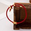 Red Black Snake Zodiac Rope Bracelet Women Men Handmade Minimalist Fashion Accessory
