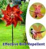 Colorful Bird Repellents Windmill Outdoor Wind Spinners for Yard Garden Lawn Laser Sparkly Reflective Pin Wheels Bird Repeller