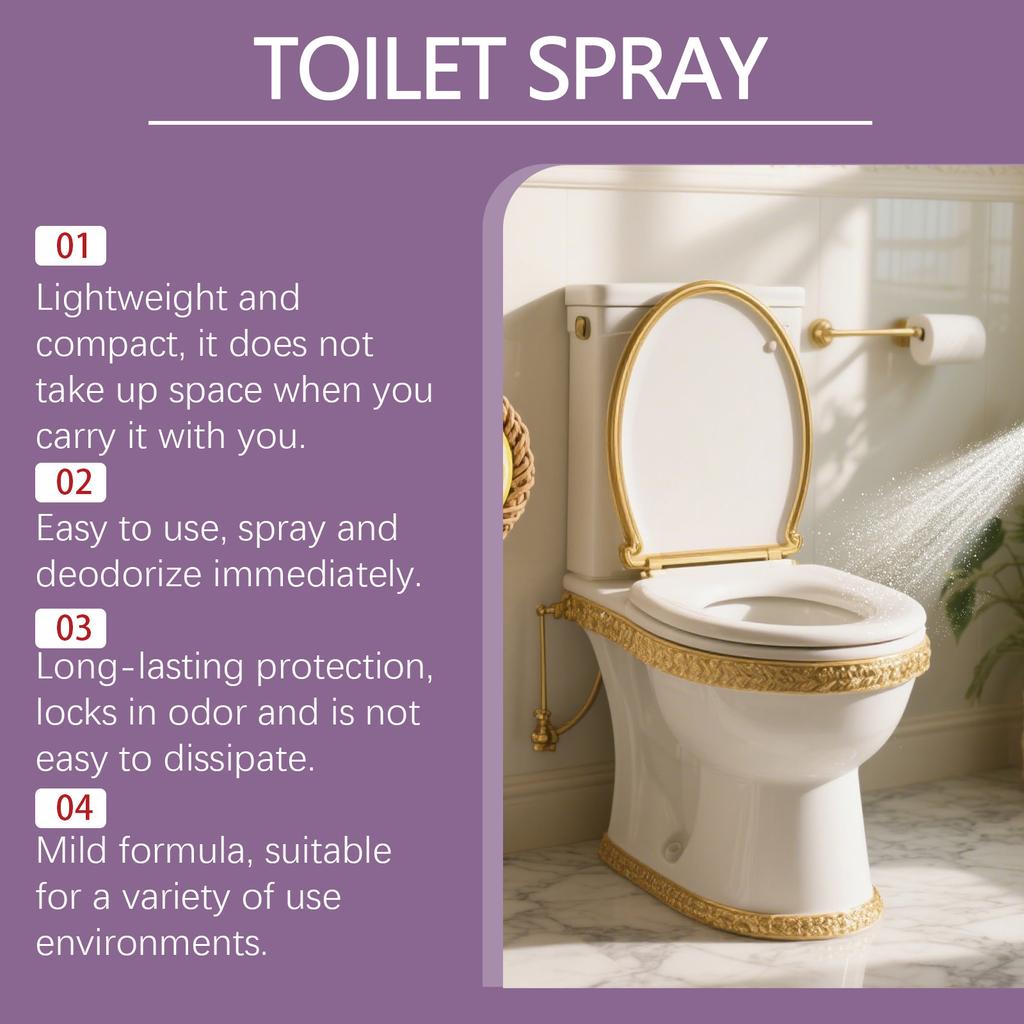 Toilet Spray  Toilet Odor Freshener  Long-lasting Cleaner 30ml