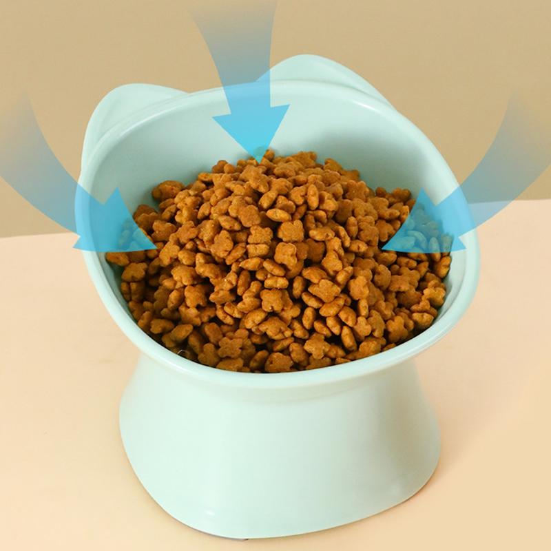 Tilted Pet Food Bowl High Bottom Neck Protector Antichoking Dog Cat Water Bowl Antidumping Feeding Supplies