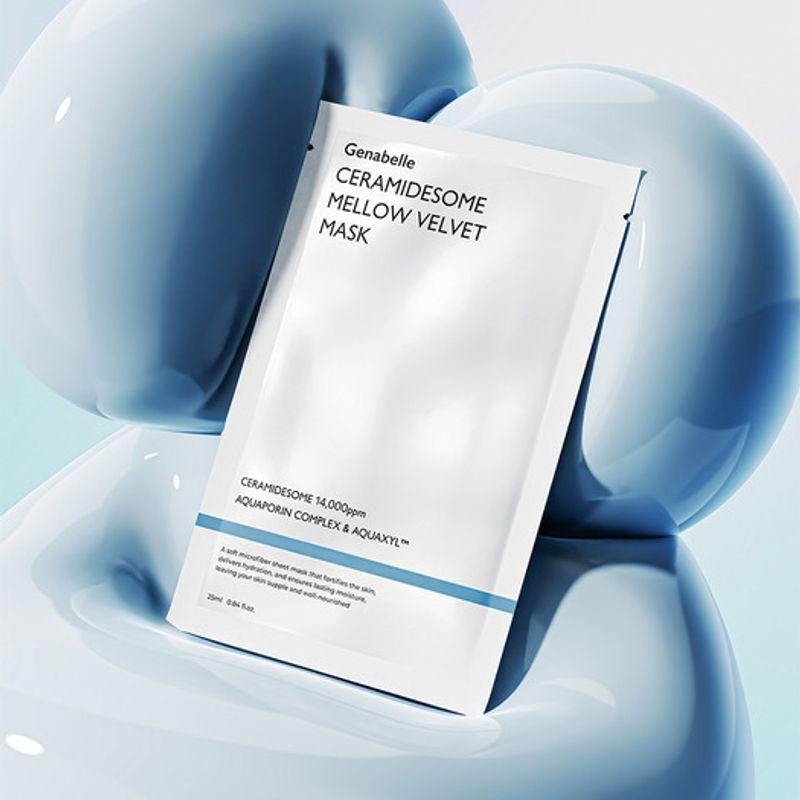GENABELLE [2 шт.] Бархатная маска-патч с керамидами (10 листов) Ceramide Velvet Mask Pack