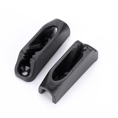 1 par de hebillas de cuerda de cubierta de plástico negro duraderas para kayaks, canoas y botes de remos