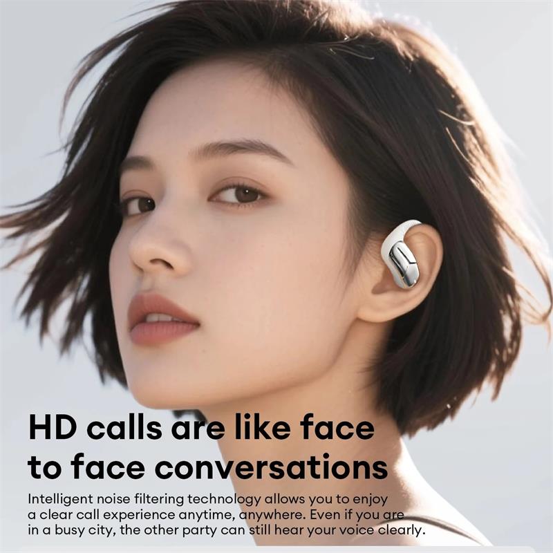 Lenovo AC101 Auricolari ad conduzione aerea ad orecchio aperto – Bluetooth 6.0, Driver Hi-Fi da 14,2 mm, Batteria da 30 h, Chiamate HD ENC, IPX4 Sport Waterproof
