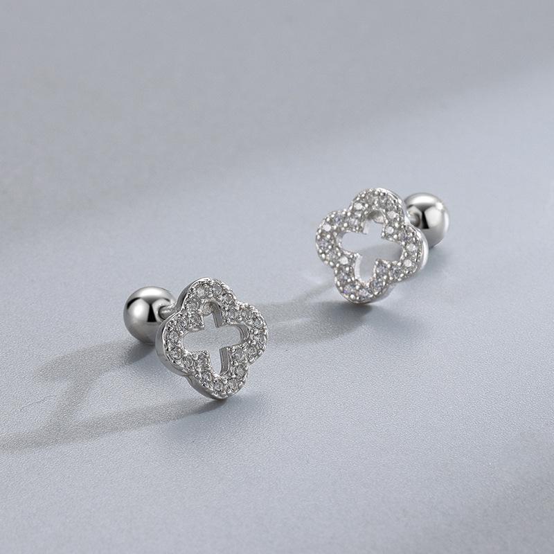 Neue Mode Herz Ohrstecker für Damen Hypoallergen Schraubverschluss Knorpel Helix Ohrring Mädchen Piercing Zubehör Schmuck Geschenke