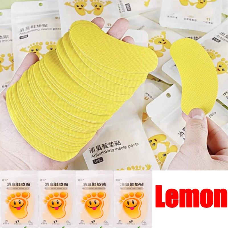 12-120 pezzi Rimuovi Odori per Scarpe Patch Deodorante Profumo di Limone Soffice per Piedi Adesivi per Solette Antibatterico Antiperspirante Cura del Piede