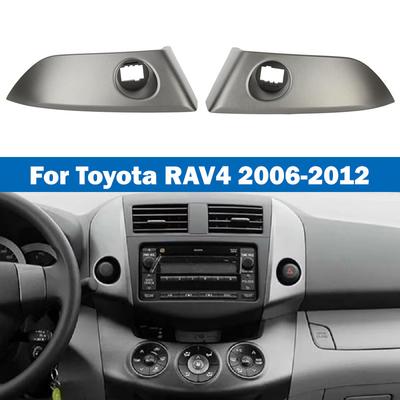 1 paire de garnitures de ventilation centrale pour tableau de bord, radio, pour Toyota Rav4 2006-2012, 55413-42070-B0