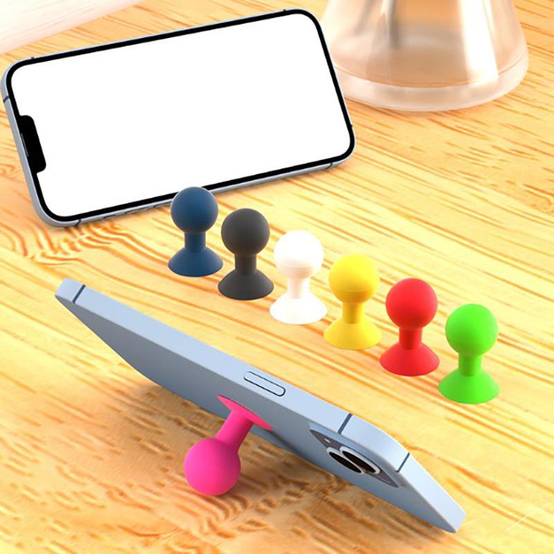 Colorful Universal Phone Holder Stander Monopod Mobile Phone Silicone Rubber Octopus Sucker Ball Stand Holder Mobile Phone Stand