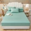 New Enclosed Waterproof Home Mattress Cover Soft Breathable Bed Cover for Single or Double Bed