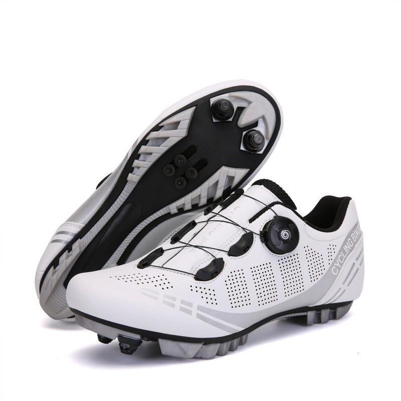All-Season Mountain Road Cycling Shoes Men Women Breathable Rigid Sole Clipless Compatible