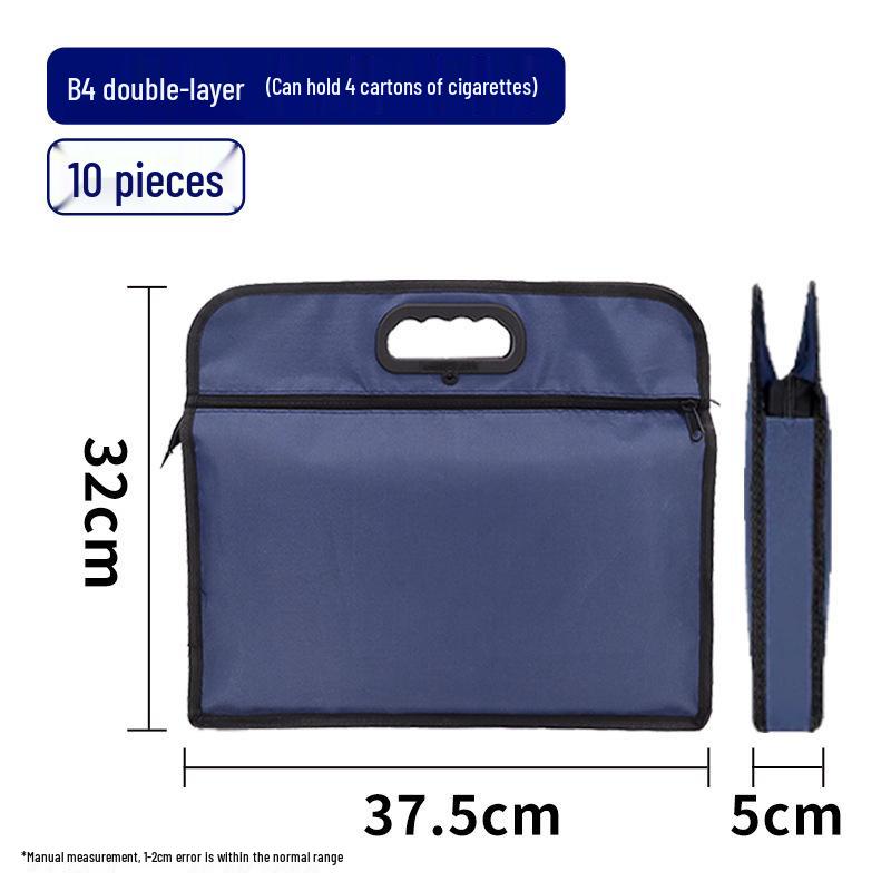 Oxford Cloth Waterproof Briefcase for Documents and Cigarettes