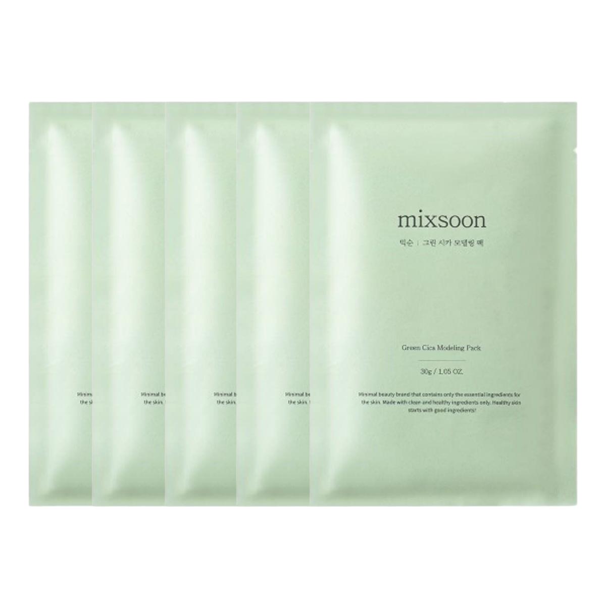 Mixsoon Green Cica Modeling Pack Cooling & Calming Home Aesthetic Care 30ml x 5ea