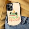 Cute Frog Cartoon Soft Phone Case for iPhone 17 Air 16e Pro max 15 Pro 13 14 Plus 11 12 MagSafe Magnetic Coque