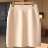 Women's High Waist Pure Wool Cashmere Knitted Skirt - Sexy, Slim Fit for Autumn/Winter