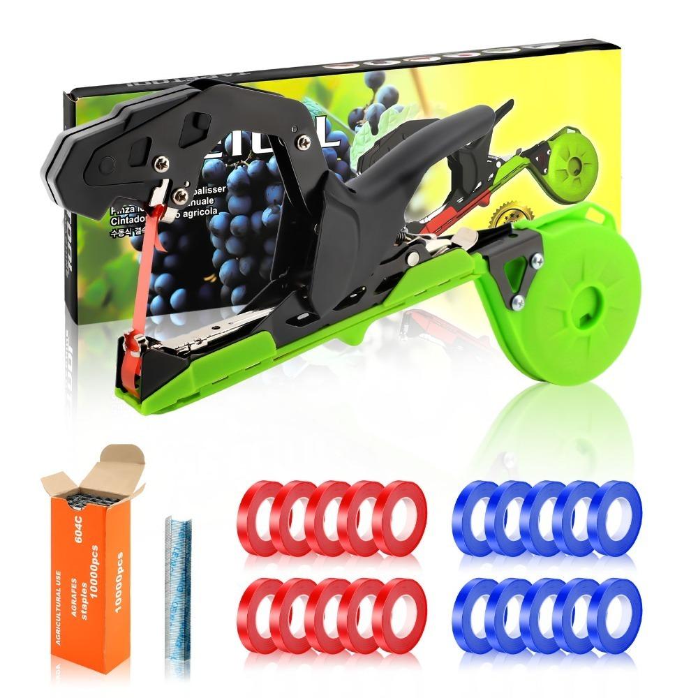Fast Plant Tying Machine Green Tapener Tying Tool Durable Plant Tying Tool
