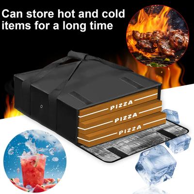 Bolsa de entrega de comida para pizza con correas de mano, impermeable, transportador de pizza, bolsas térmicas portátiles, bolsa de entrega térmica grande para alimentos